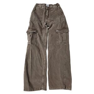 BDG Urban Outfitters Skate Jeans Womens 26 Brown Cargo Y2K High-Rise Wide-Leg